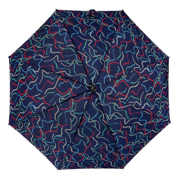 totes® Auto Open Walker Wood Handle Ribbon Print Umbrella  Extra Image 2